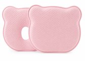 MINIIYOU® Bébé oreiller + taie - tête plate - - rose 100% coton