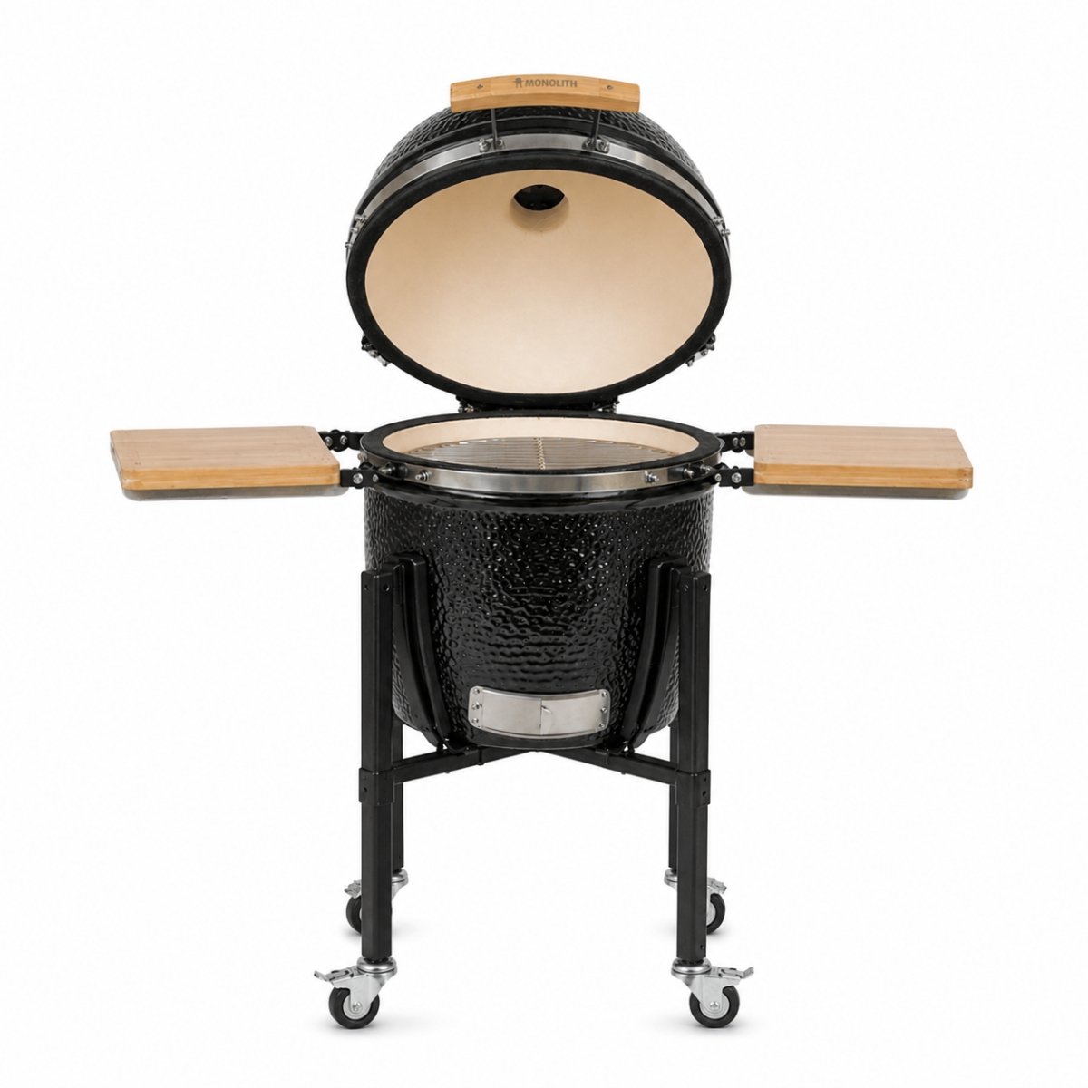 Monolith ONE.55 Kamado BBQ – Starterset met Onderstel & Zijtafels – Ø44 cm – Incl. SGS-systeem, RVS Roosters & Accessoires – Zwart