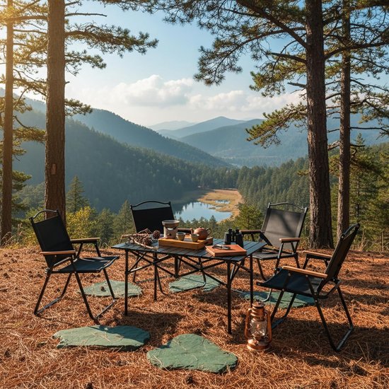 Opklapbare tafel - Campingtafel - Opklapbare buitentafel - Opklapbare campingtafel - Met opbergtas - frame van koolstofstaal - Draagvermogen 60 kg - 120*50*50 cm - Geschikt voor buitenactiviteiten, kamperen, picknicks, strand, enz. - Zwart — afbeelding 5