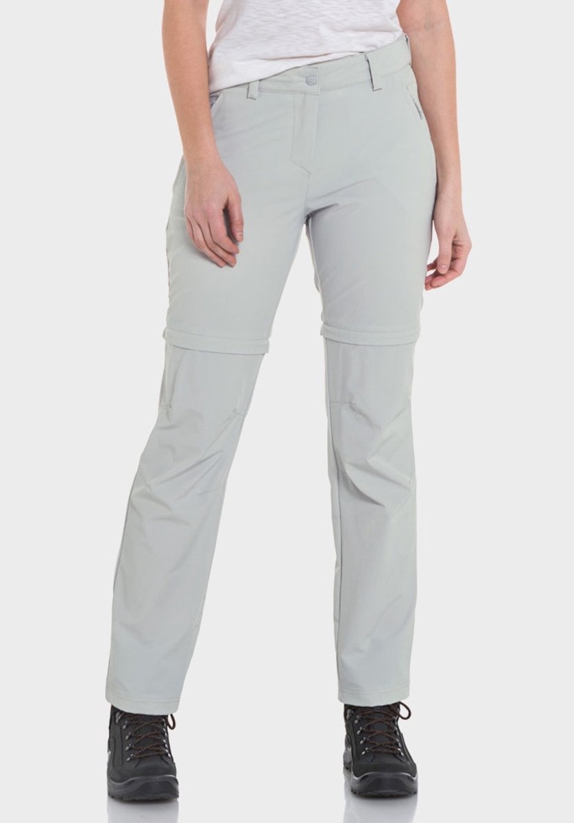 Afritsbroek Schöffel Women Pants Regular Ascona Zip Off Gray Violet-Maat 34