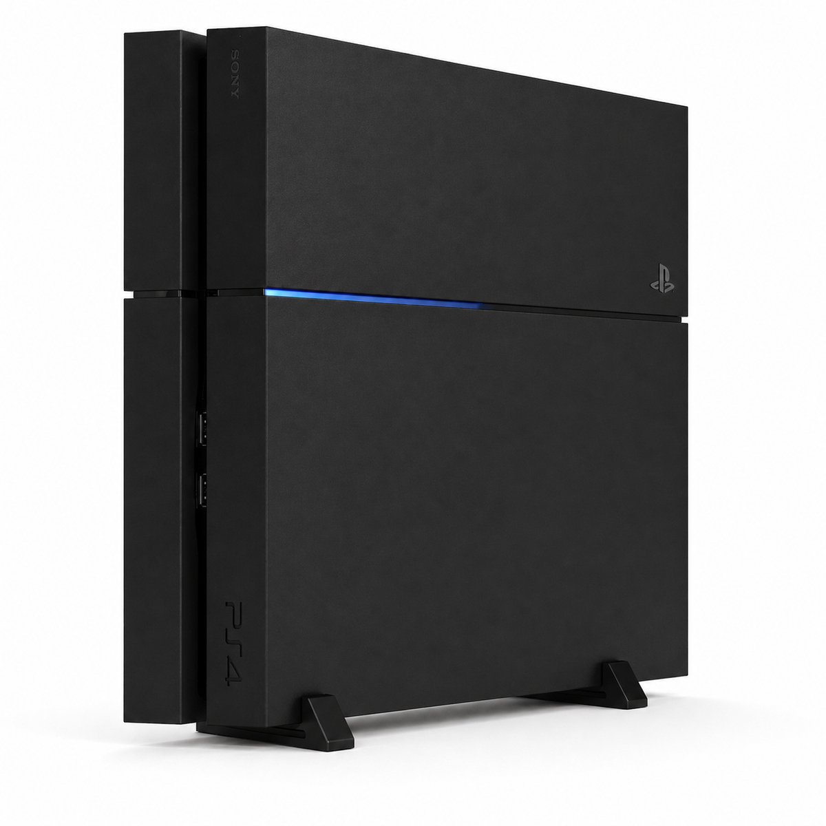 PlayStation 4 Stand PS4 Fat - Verticale Console Standaard Met Externe HDD Houder Tot 80x15mm - Ruimtebesparend Design - Verbeterde Koeling - Stevige Anti-Slip Houder - Gaming Setup Accessoire - Zwart