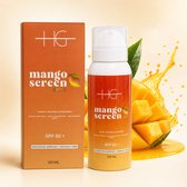 HG Aesthetics Zonnebrand Spray SPF 50 met Honing & Mango – Breedspectrum Zonbescherming – Waterbestendige Zonnespray voor Kinderen & Gevoelige Huid