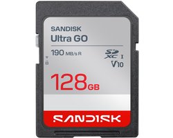 SanDisk SDXC Ultra GO 128GB (UHS-1, V10, U1, C10, R190MB/s, Full HD Video)