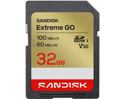 SanDisk SDHC Extreme GO 32GB (UHS-1, R 100MB/s / W60MB/s, 4K)
