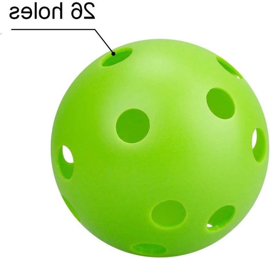 Multicolour Golfballen Set van 30 Stuks van Plastic met 26 Gaten voor Oefeningen en Driving Range van Merkloos — afbeelding 2