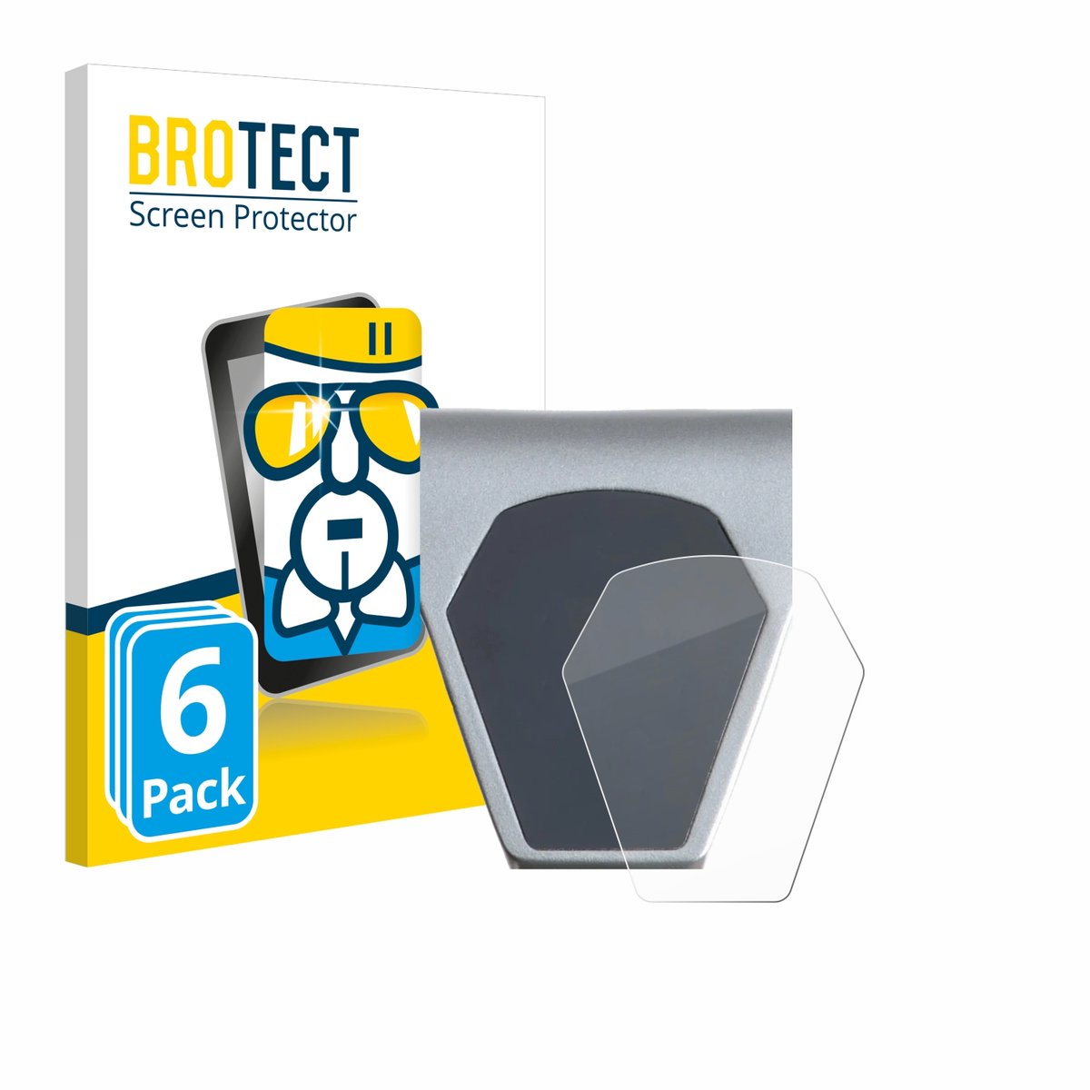 Screenprotector 6 Stuks voor Epowerfun ePF-PULSE 960 Beschermglas transparant
