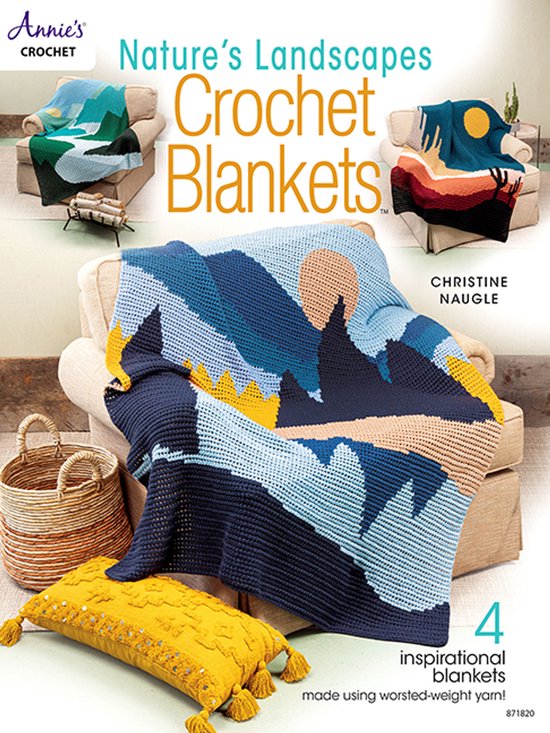 Nature's Landscapes Crochet Blankets - cover