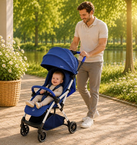 Leclerc Hexagon Buggy - Inklapbare Kinderwagen - Blauw - Reisbuggy