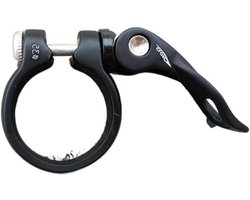 Bicycle Seat Clamp Aluminum Bicycle Seat Post Clamp 35 38 40 40.8 41mm MTB Road Bike Cycling Seatpost Clamp Quick Release Bicycle Spare Parts Seat Post Clamp (35mm Black)