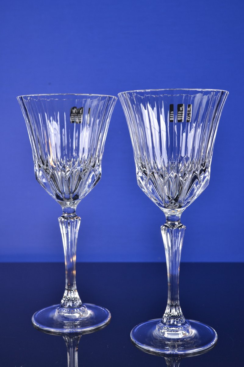 Luxe Kristallen Wijnglazen – Set van 2 – 28 cl
