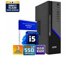 PC de Office GMR Ultra SFF Ordinateur - Office Business | 16 Go de RAM | SSD M.2 de 1024 Go | DVD±RW | Windows 11 Pro | WiFi- Bluetooth