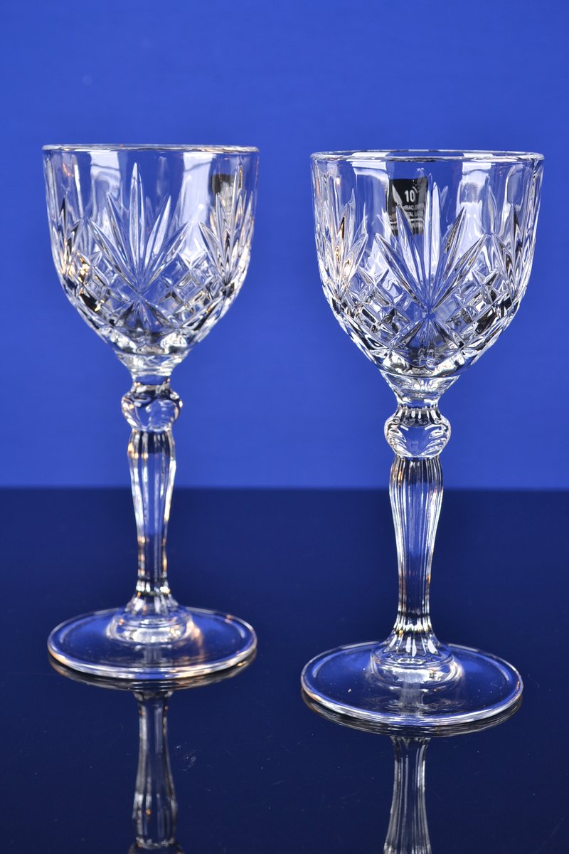 Luxe Kristallen Likeurglazen – Set van 2 – 14 cl