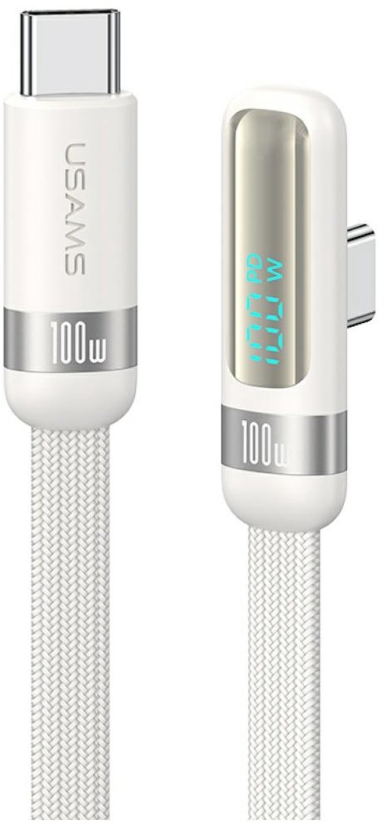 Usams 100W Pd Usb-C Naar Usb-C Kabel 1,2M Voor Telefoons En Laptops