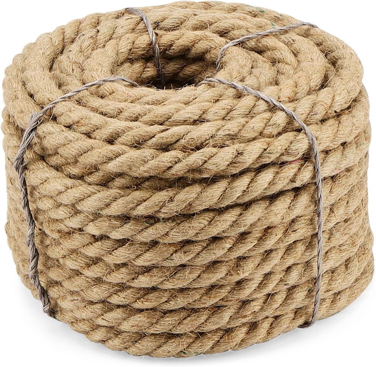 20 meter Natuurlijk Jute Touw - Dikke Touw voor Krabpaal en Luggage Rope