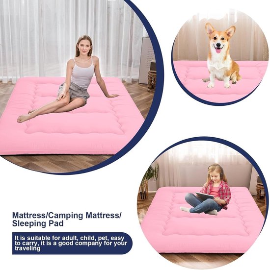 Futon Matras - Japanse Futon, Dikke Japanse Vloer Slaapmat Opvouwbaar, Oprolbaar Matras Gemakkelijk Op te Bergen En Mee Te Nemen, Futon Matras Voor Kamperen En Logeerkamer — afbeelding 5