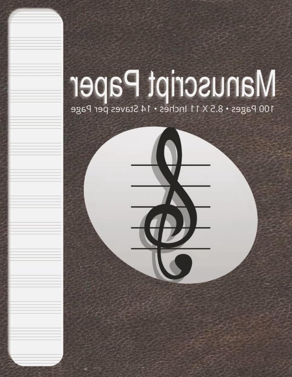 Manuscript Paper: (Brown) Blank Sheet Music Notebook with 14 Staves Per Page – Music Manuscript Paper for Musicians, Songwriters, and Composers – 100 Pages, 8.5 x 11
