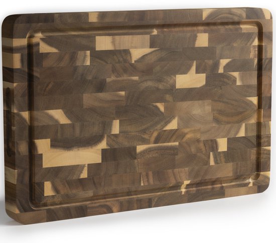 Namture snijplank hout – 45x30x4 cm – anti-slip hakblok