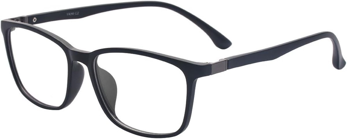 Mode Rechthoekige Montuurbril TR90 Heldere Lens Vintage Stijl