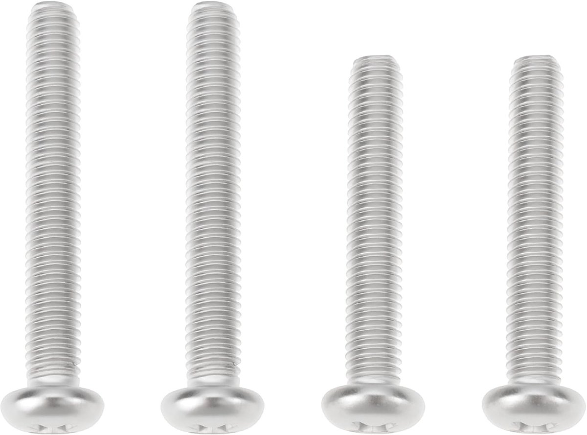 MTTproducts- Stuurschakelaar Set - 4x M5x30/M5x35 - Roestvrij Staal - Compatibel met Kawasaki Z1/Z1A/Z1B - Corrosiebestendig - Beveiligt Besturingscomponenten - Schroeven