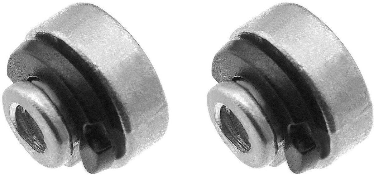 MTTproducts- Spatbord Bevestigingsset 2 Stuks - Zadelmoeren 6mm - C-clips - Aluminium - Compatibel met Harley Davidson - Bevestigingsmateriaal