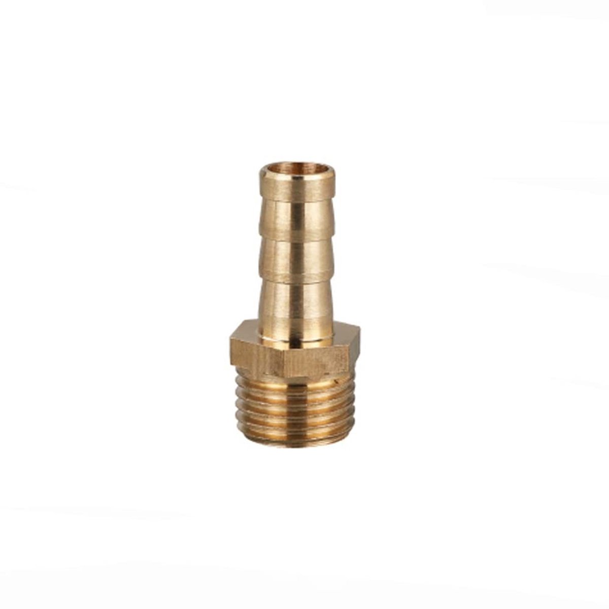MTTproducts - BSP Slangconnector Messing Plug Fitting - 1 stuk - Geschikt voor verschillende slang diameters - Male BSP Draad Adapter - Slangverbinding...