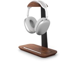 Houten Koptelefoon Standaard voor Bureau - Walnoothout - Universeel