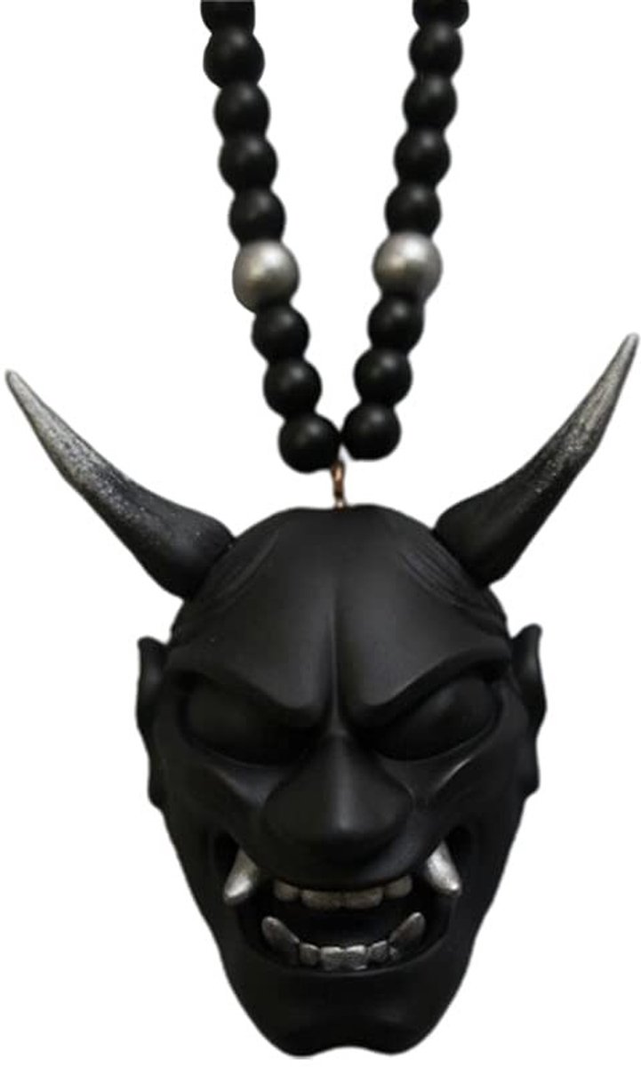 MTTproducts- Achteruitkijkspiegel Charm - Samurai Kabuto Helm/Hannya - Auto Decoratie - Polyurethaanhars - Schokbestendig - Geen invloed op zicht - Autodecoratie