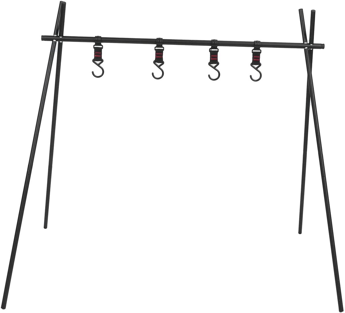MTTproducts- Hangrek Draagbaar - Aluminiumlegering - Statief met Haak - Kookstandaard - Voor Picknick - Lichtgewicht en Opvouwbaar - Kookrek