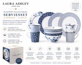 Laura Ashley Blueprint Collectables Serviesset 4 persoons - Servies - 12 Delig - Kerstservies porselein