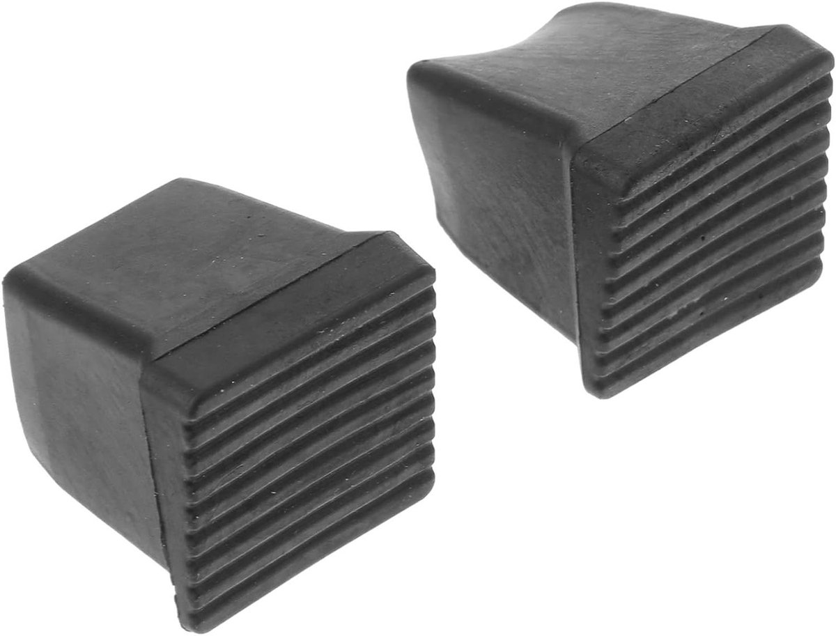 Ladder Voetkappen - Antislip Doppen - Vloer Beschermen - Flexibel Duurzaam Rubber - 2 Stuks - Zwart