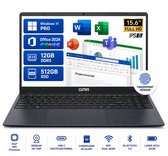 Office Laptop 15.6 Inch Full HD IPS - Intel N95 - 12GB DDR5 RAM - 512GB SSD - Windows 11 Pro - Microsoft Office 2024 - GMR Notebook voor Studie, School, Office, Internet, E-mail, Thuiswerken en Zakelijk Gebruik