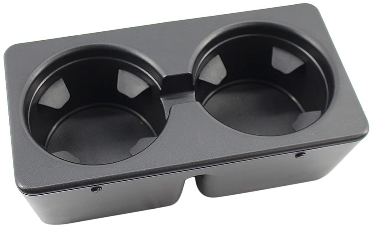 Cosensi- Bekerhouder Auto Ruimtebesparend - Dual Cup Houder - Praktische Oplossing - Compact Ontwerp - Geschikt voor Standconsoles - Modern en Schoon Uiterlijk - Autobekerhouder