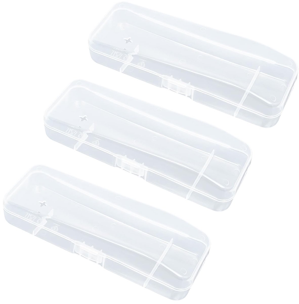 Cosensi- Scheermes - 3 Stuks - Opbergdoos - Bescherming - Houder - Veiligheidswaarschuwing - Transparant - Scheermeshouder