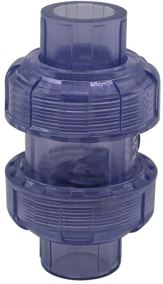 Cosensi - Check valve - PVC fitting - interne diameter 40mm - voor afvoer - geschikt voor aquarium en zwembad - duurzame constructie