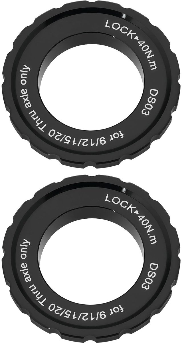 Cosensi- Centerlock Ring - 2 Stuks - Geschikt voor Shimano - 15/20mm As - 44x26x8mm - Aluminium Legering - Voor Fiets/Mountainbike - Remklok