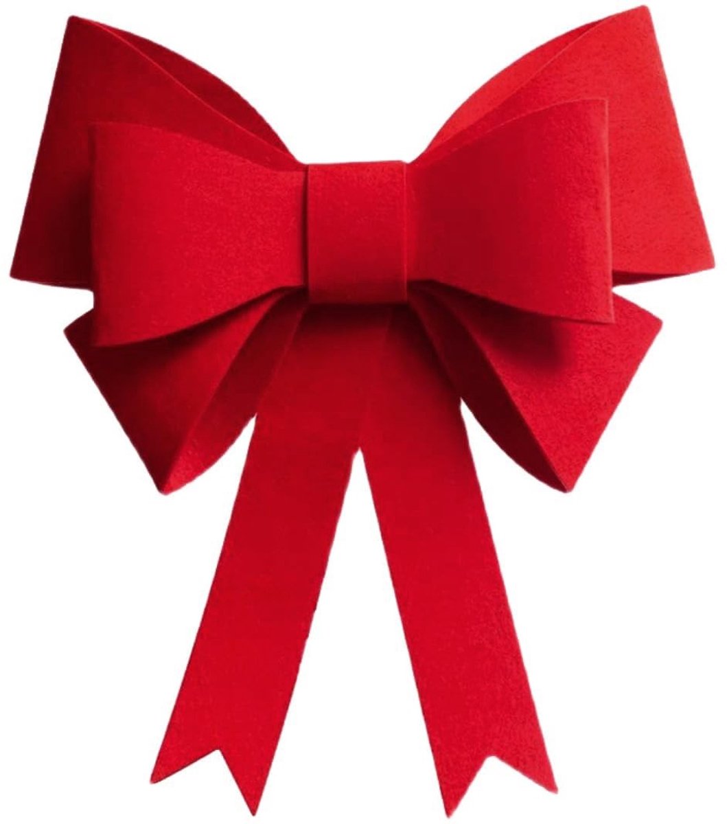 Cosensi- Sierstrip Zelfklevend - 6 Stuks - Rood - Bruiloftsstrik/Kerststrik - Decoratie vo