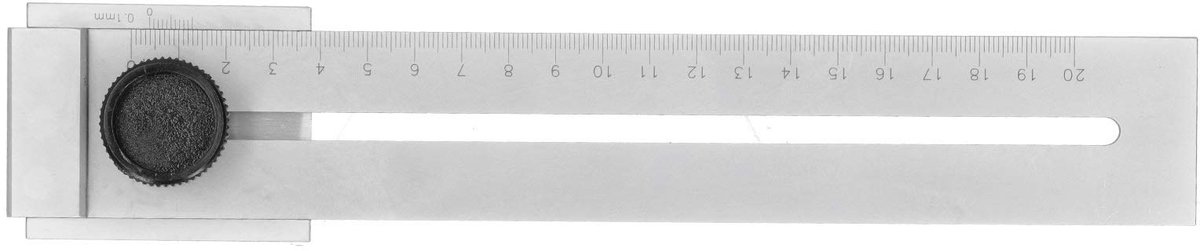 Cosensi- Schrijfruler 200mm - Roestvrij Staal - Meetinstrument - Markeringshulpmiddel - Precisie - Duurzaam - Eenvoudig afleesbaar - Meetlat