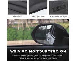 Autozonnescherm - Raamdecoratie - Bescherming Zonin - Dubbellaags Gaas - Voor Zijruiten - Zwart