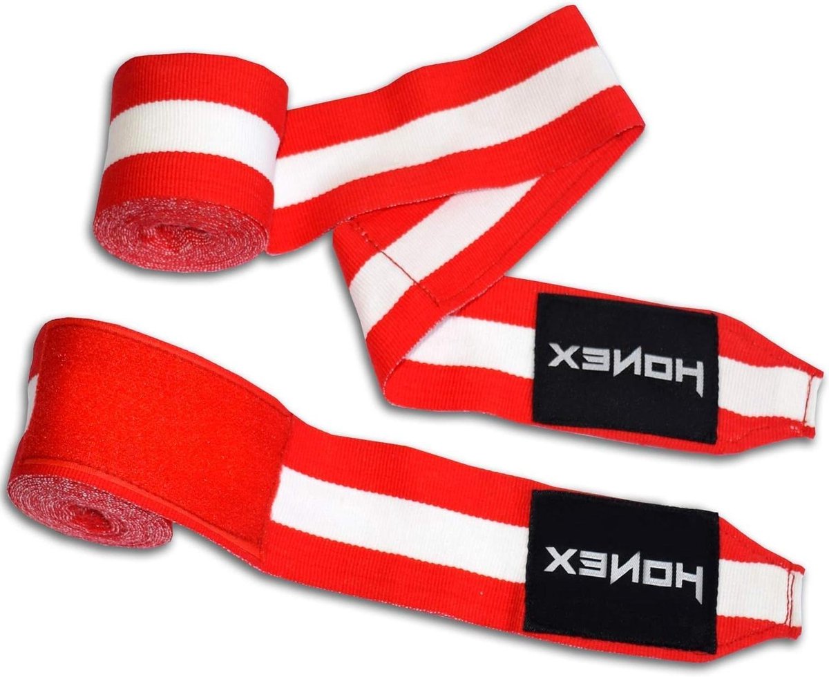 Bokshandschoenen Wraps - Handverbanden - Sport Training - Rekbaar Materiaal - 4 meter - Vlag Patroon
