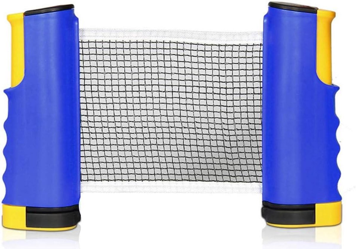 Uitschuifbaar Tafeltennisnet - Draagbaar Ping Pong Net - Binnen en Buiten Spelen - Past op Tafels tot 5cm