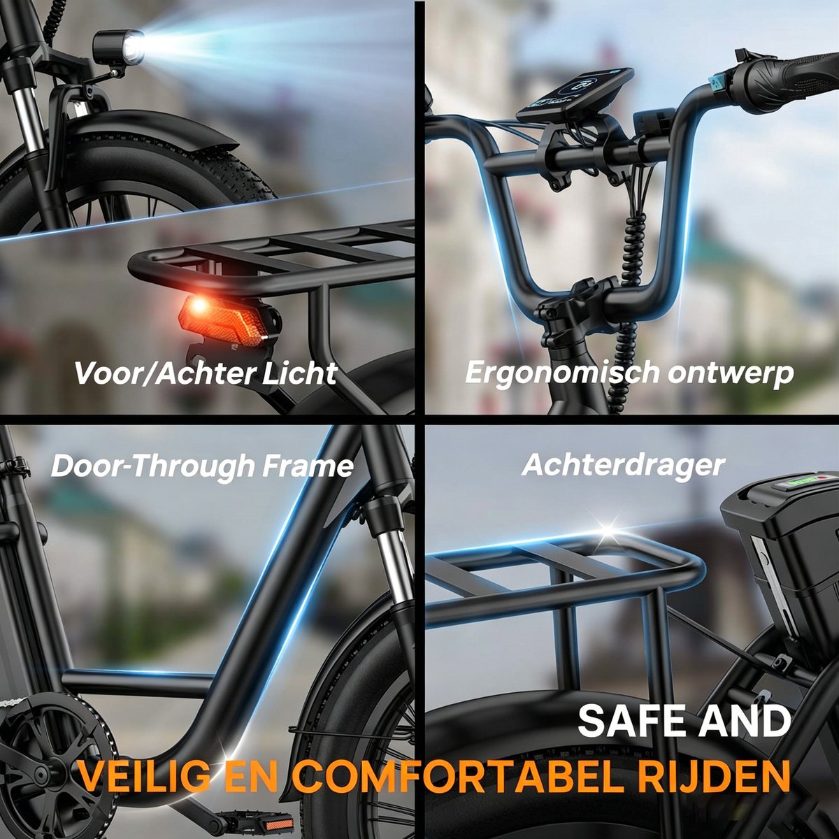 Qekud E20 Elektrische Fiets - 20 inch Fatbike thumbnail 3
