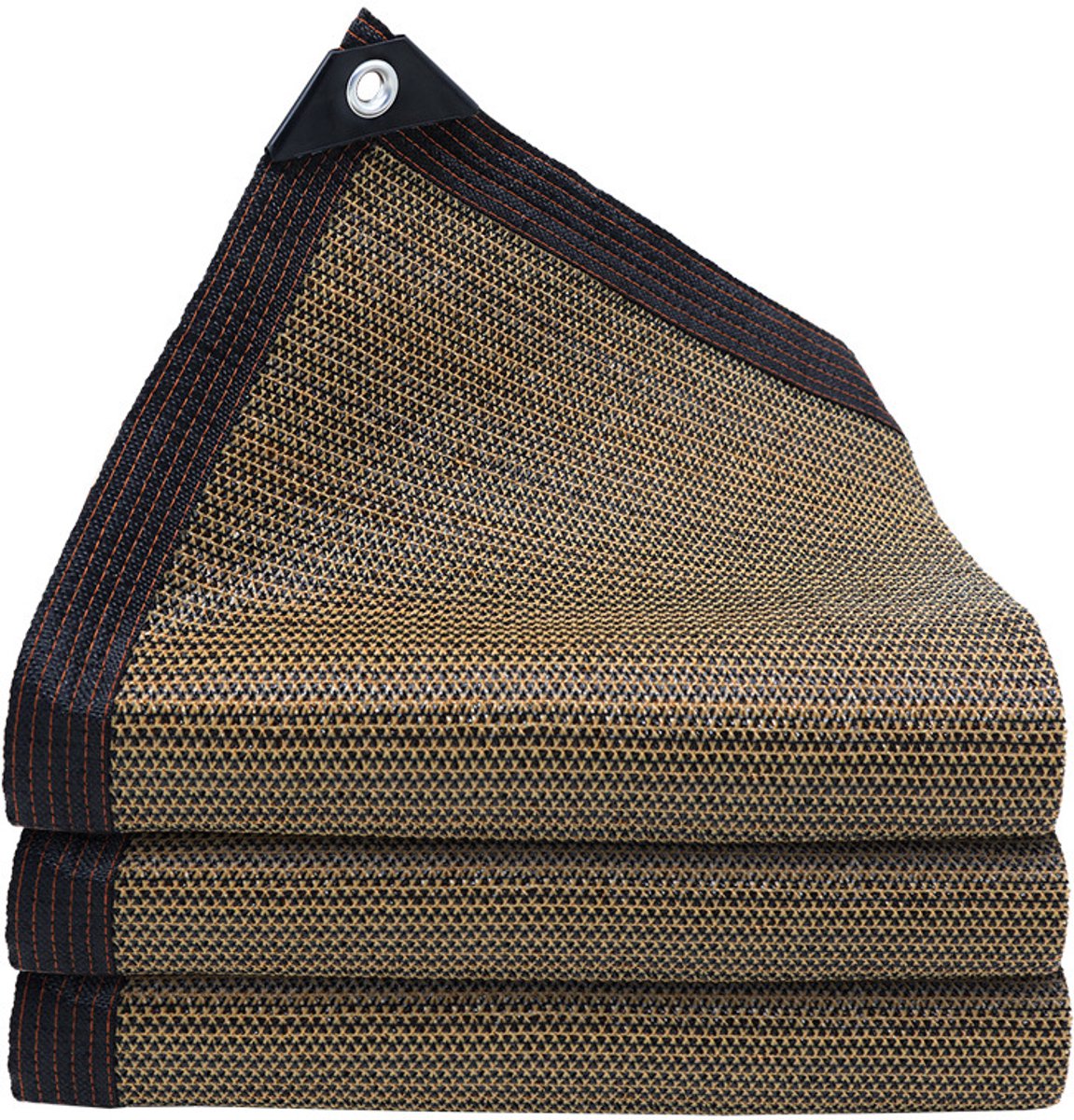 Schaduwdoek – 1 stuk – 3 x 5 m – Schaduwdoek voor de tuin – Zonwerend net met 80% – Met metalen ogen – Eenvoudig te installeren – Geschikt voor kassen, terrassen, groenten, planten en kippenhokken – Lichtdoorlatend en ademend – Bruin