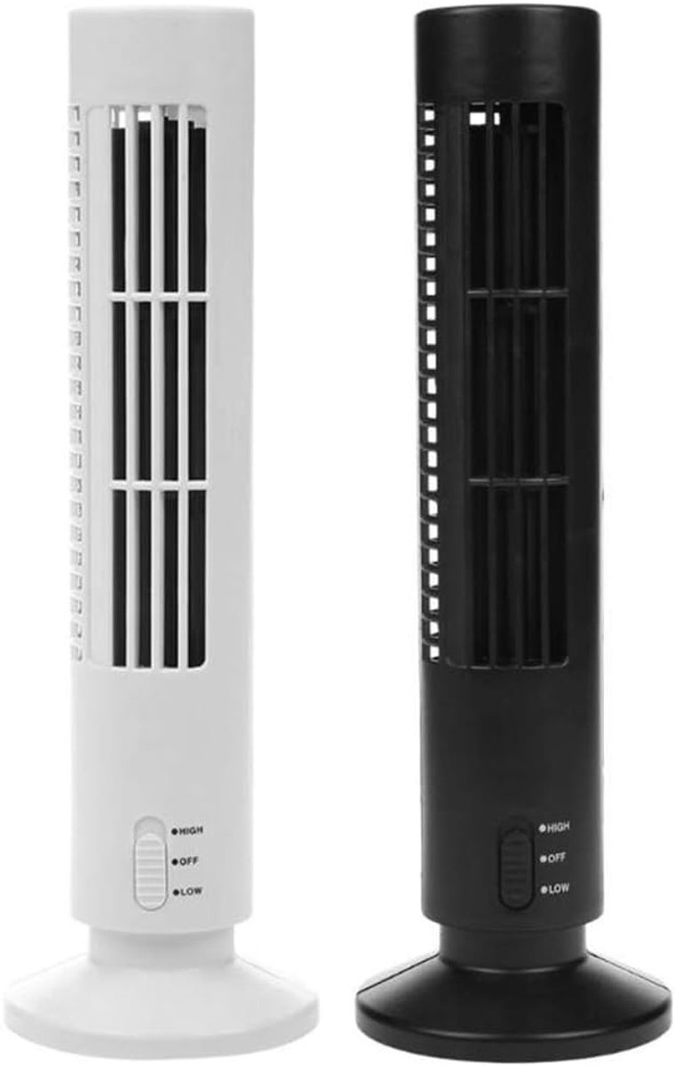 Bladloze Ventilator - Torenventilator Persoonlijk - Ruimte Besparen - Regelbaar Luchtvolume - 105 cm Diameter - Wit – foto 3