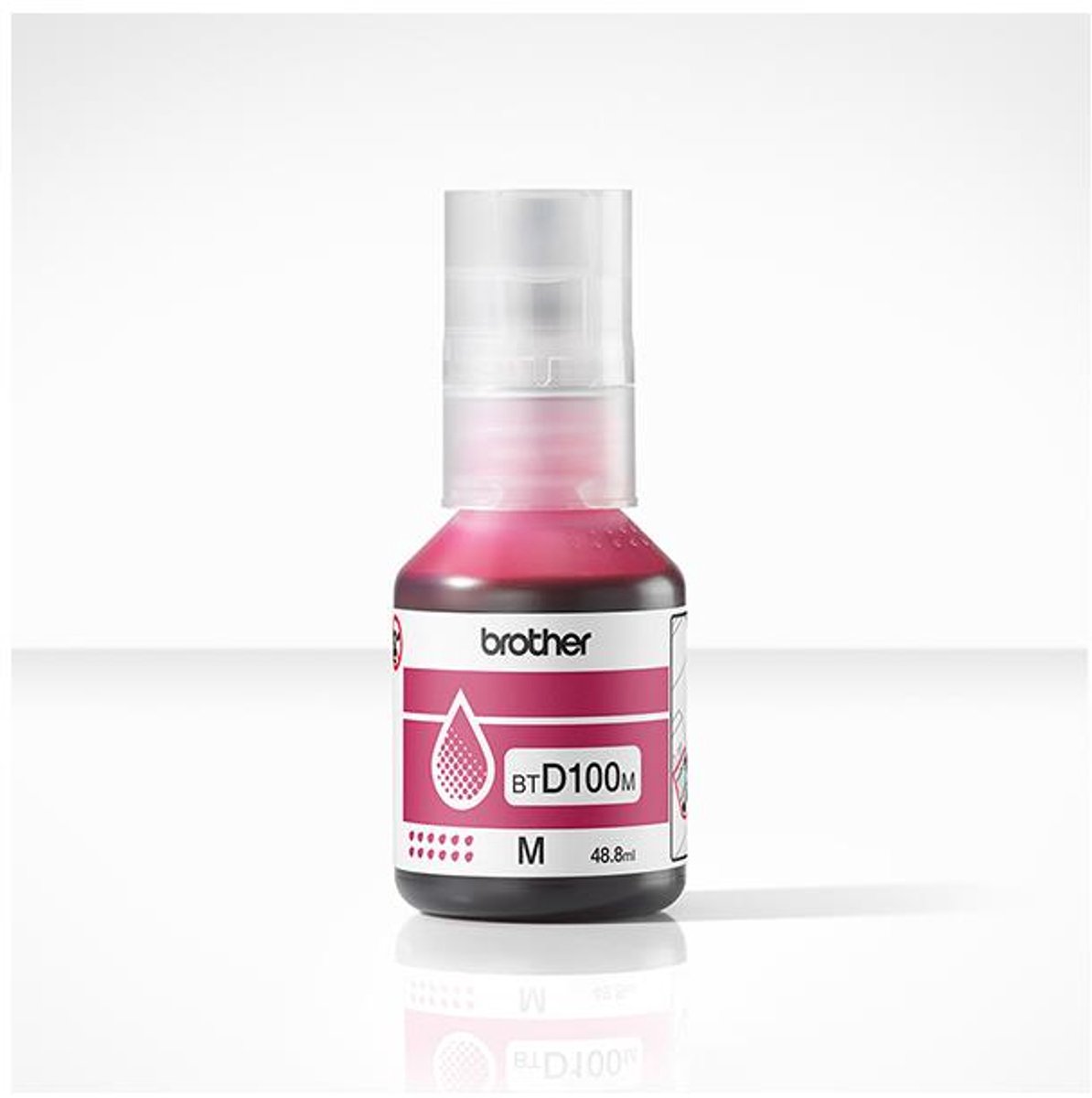 Brother Inktcartridge Btd100M Magenta Voor Brother Dcp Hl Mfc-Printers, Opbrengst 5000 Afdrukken