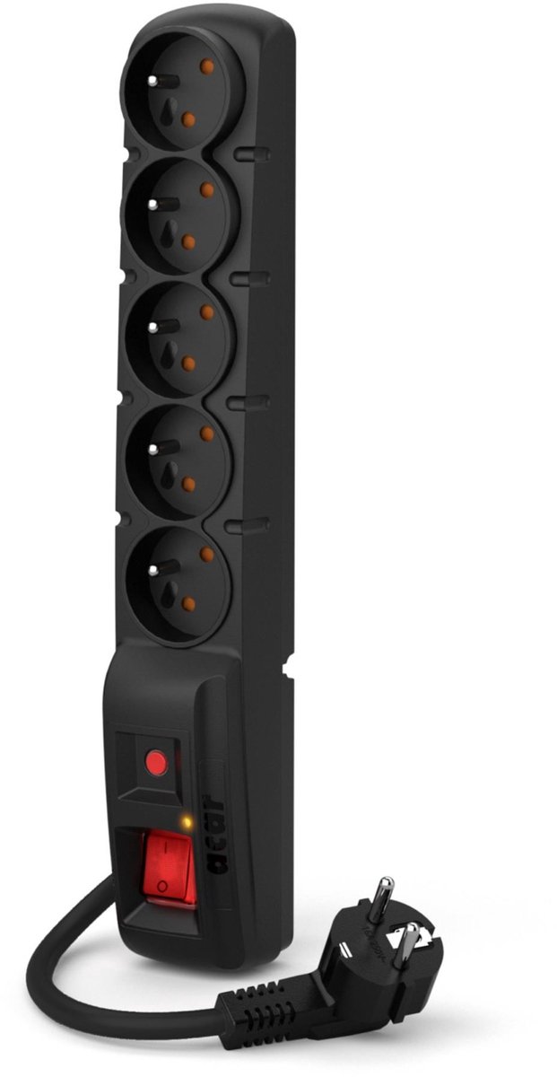 Acar Stekkerstrip Verlengkabel Voor Computer Tv Rtv 1,5M F5 Stroom
