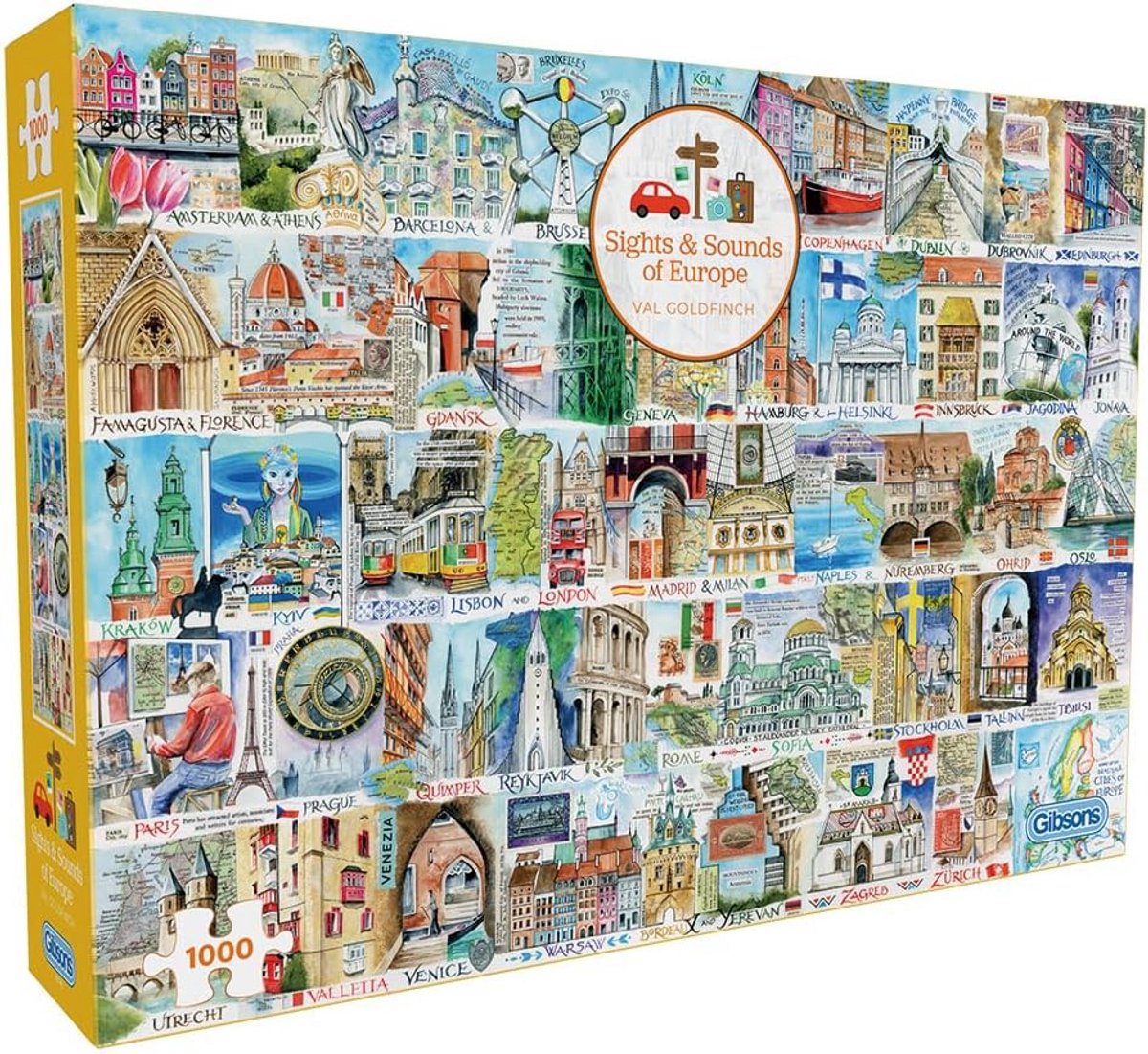 Legpuzzel 1000 Stukjes Herfst Groenlandse Papegaai | Duurzaam Puzzel voor Volwassenen | 100% Gerecycled Karton