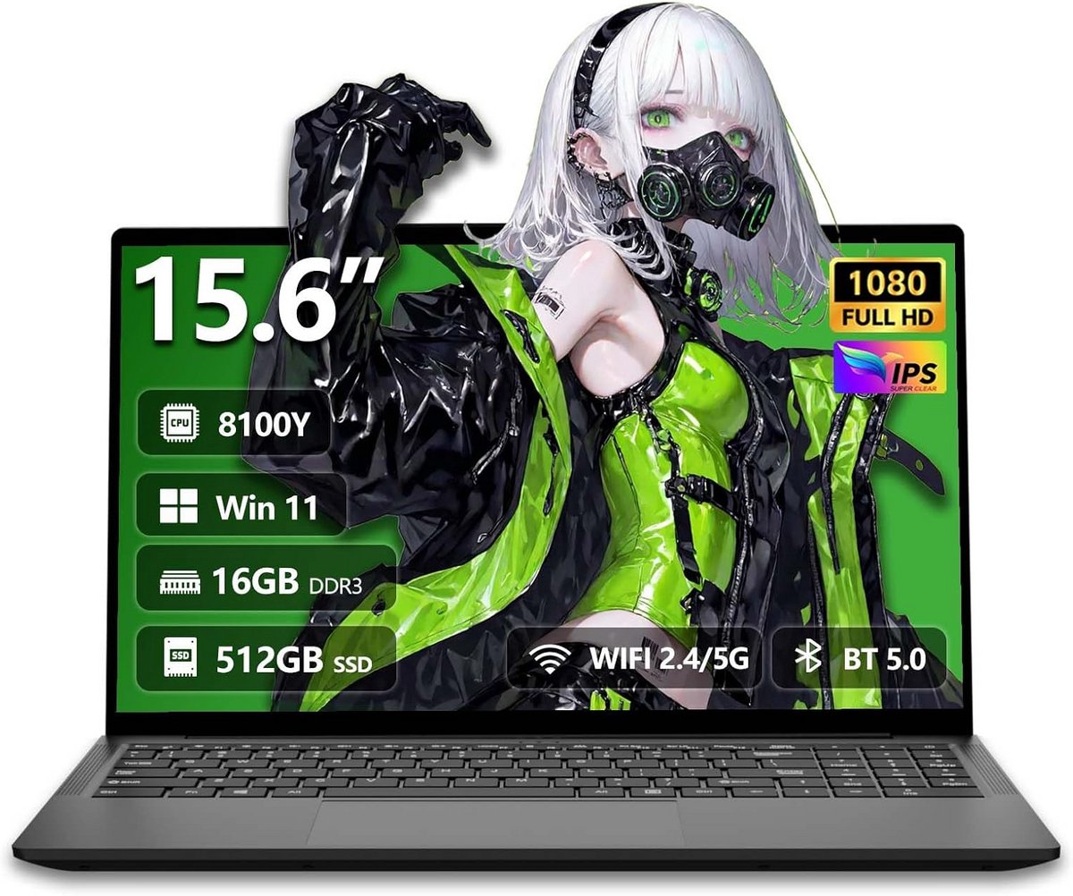 15.6 inch Full HD Laptop met Intel Core i3, 16GB RAM en 512GB SSD - Windows 11