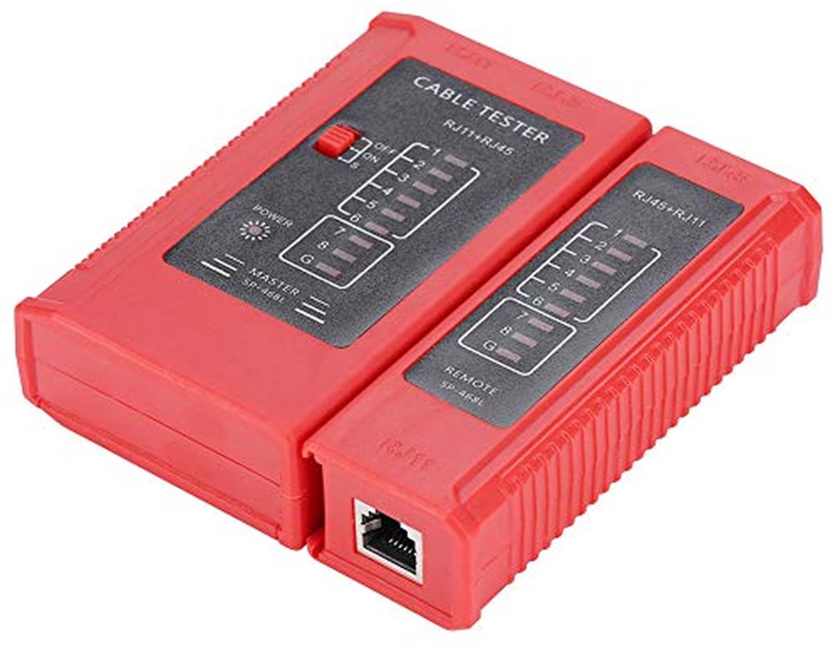 Netwerkkabeltester RJ45 en RJ11 - Ethernet LAN Kabel Test Tool