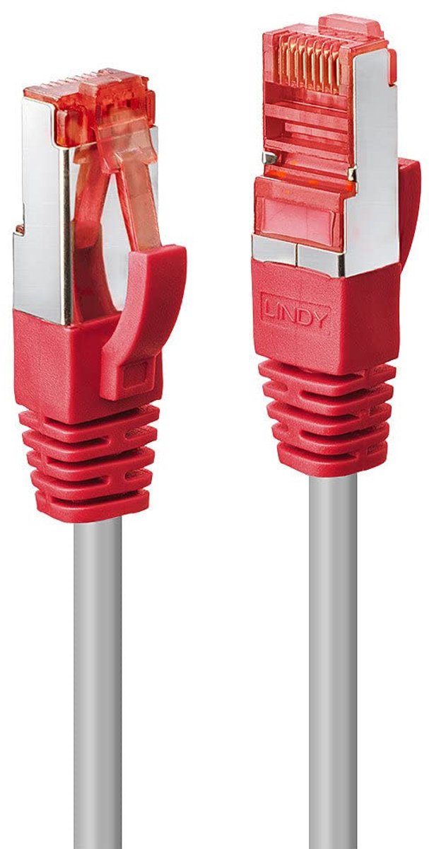 Korte Cat6 S/FTP Netwerkkabel 30cm Grijs Crossover voor Router en Switch