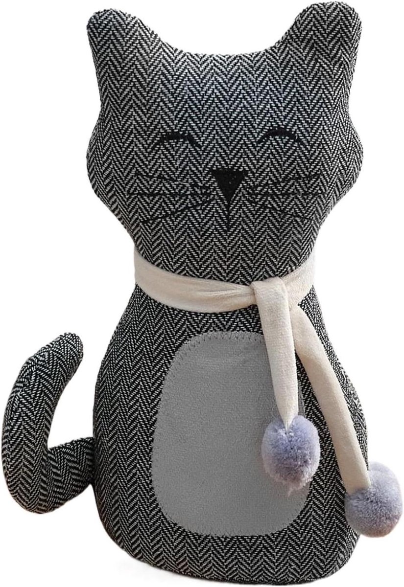 Grappige deurstopper - Katten deurblokker - Deuren open houden - Verzwaarde stabiliteit - 28 cm lengte - Niet gespecificeerd
